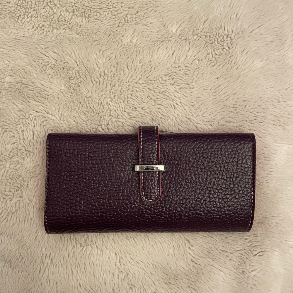 Purple Grained Wallet